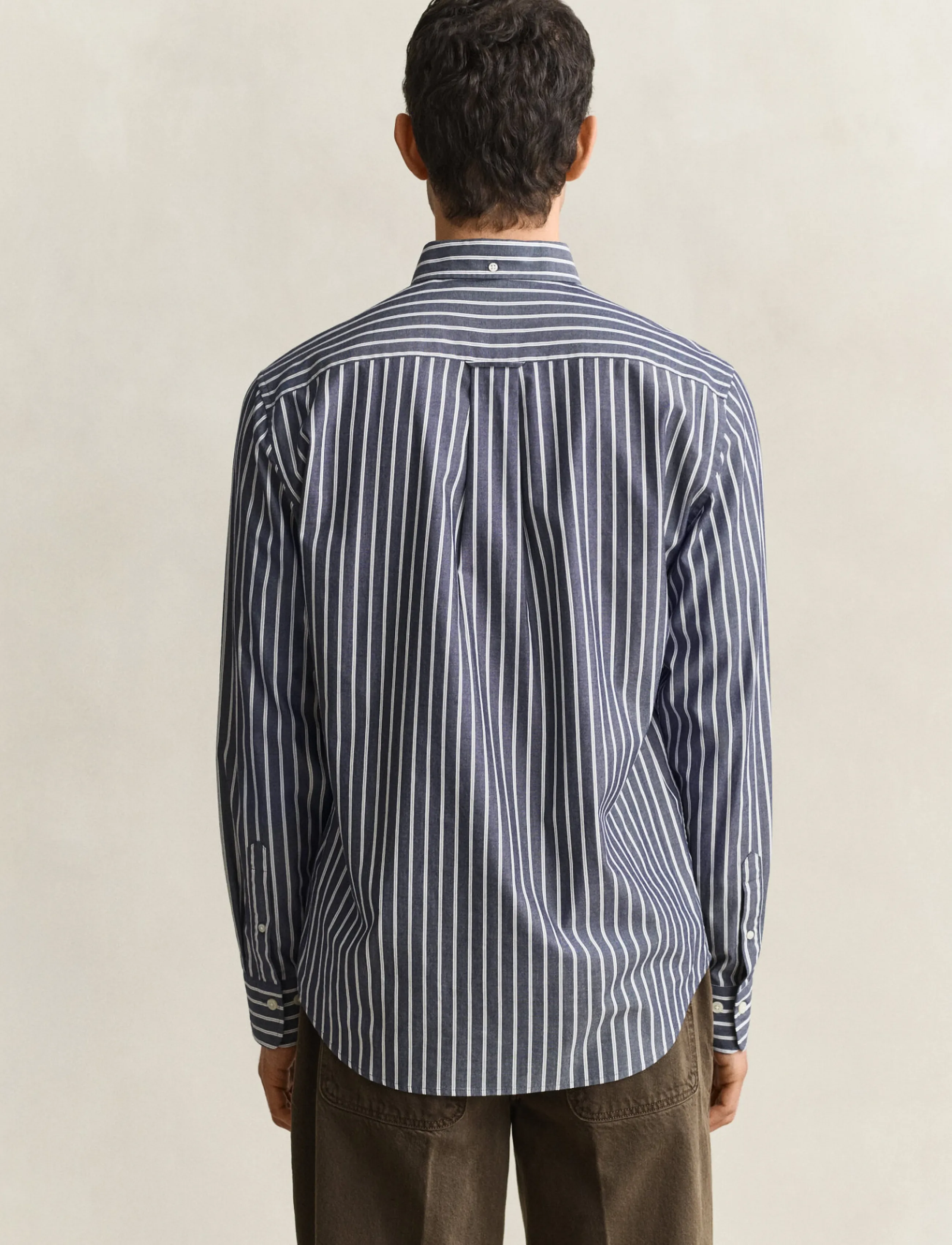 Gant - REG POPLIN STRIPE SHIRT - gestreifte hemden - classic blue - 2