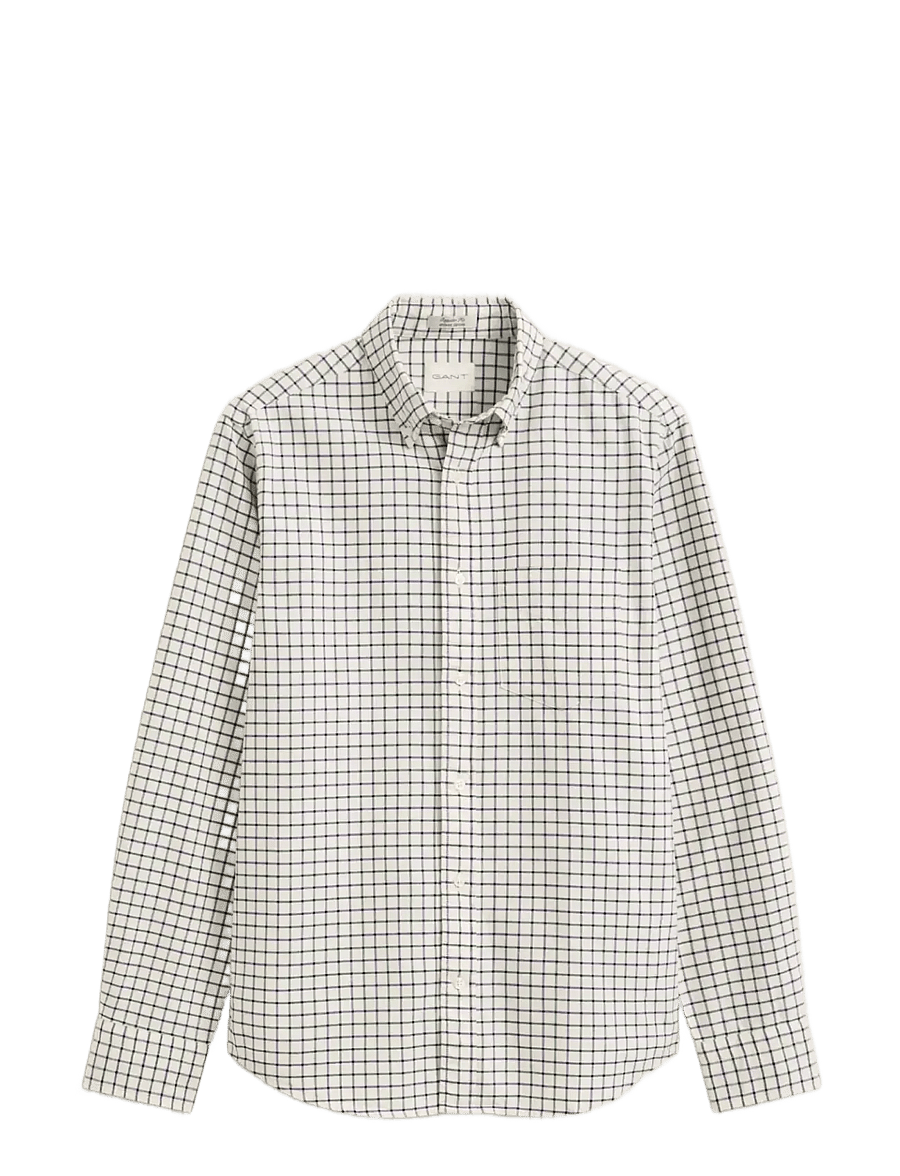 Gant - REG ARCHIVE OXFORD CHECK SHIRT - oxford skjorter - cream - 1