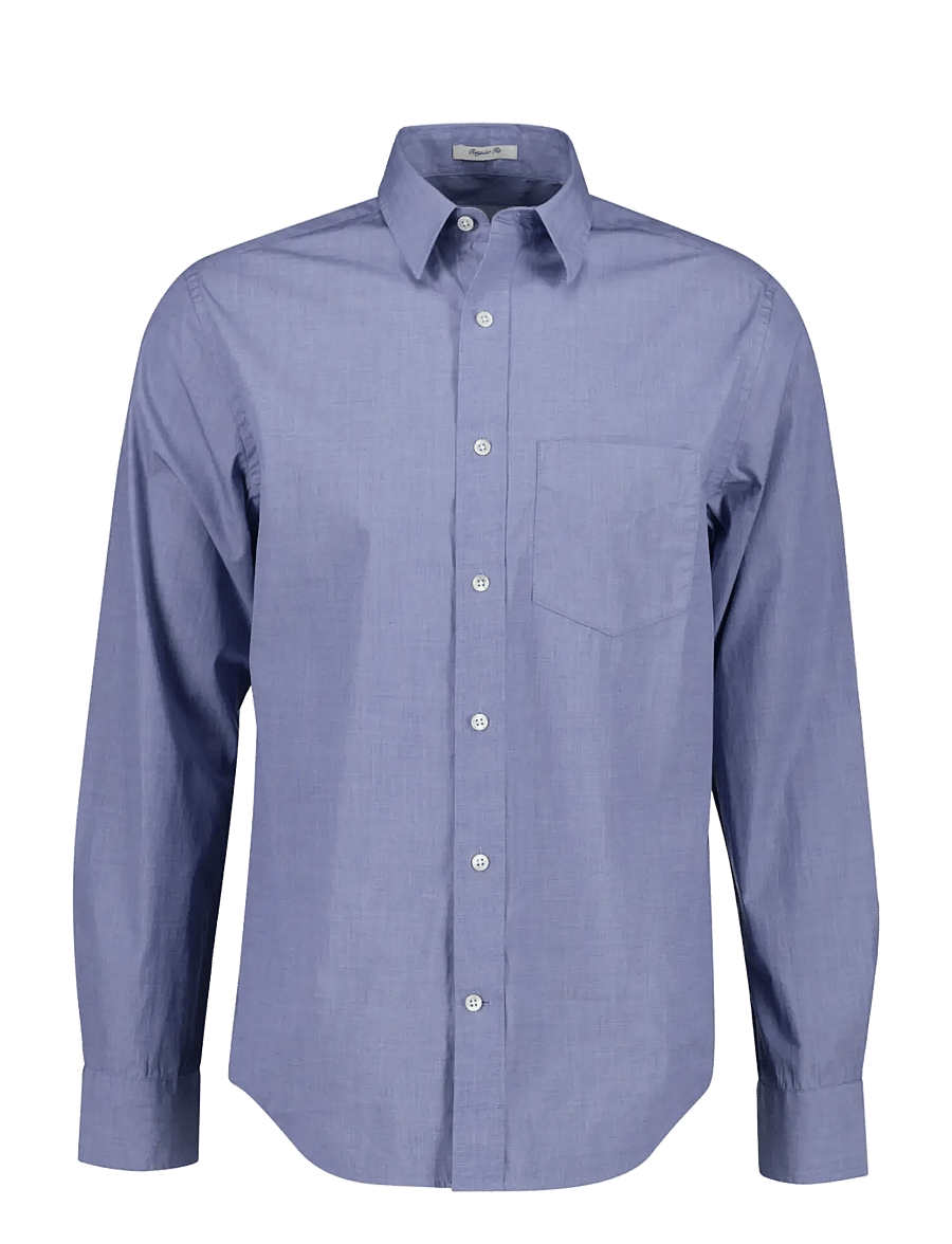 Gant - REG CARBON PEACH FIL-A-FIL SHIRT - freizeithemden - crisp blue - 0