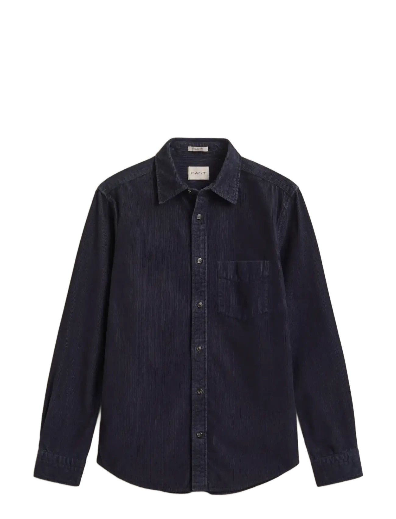Gant - REG GMNT DYED CORD SHIRT - manchesterskjortor - evening blue - 1