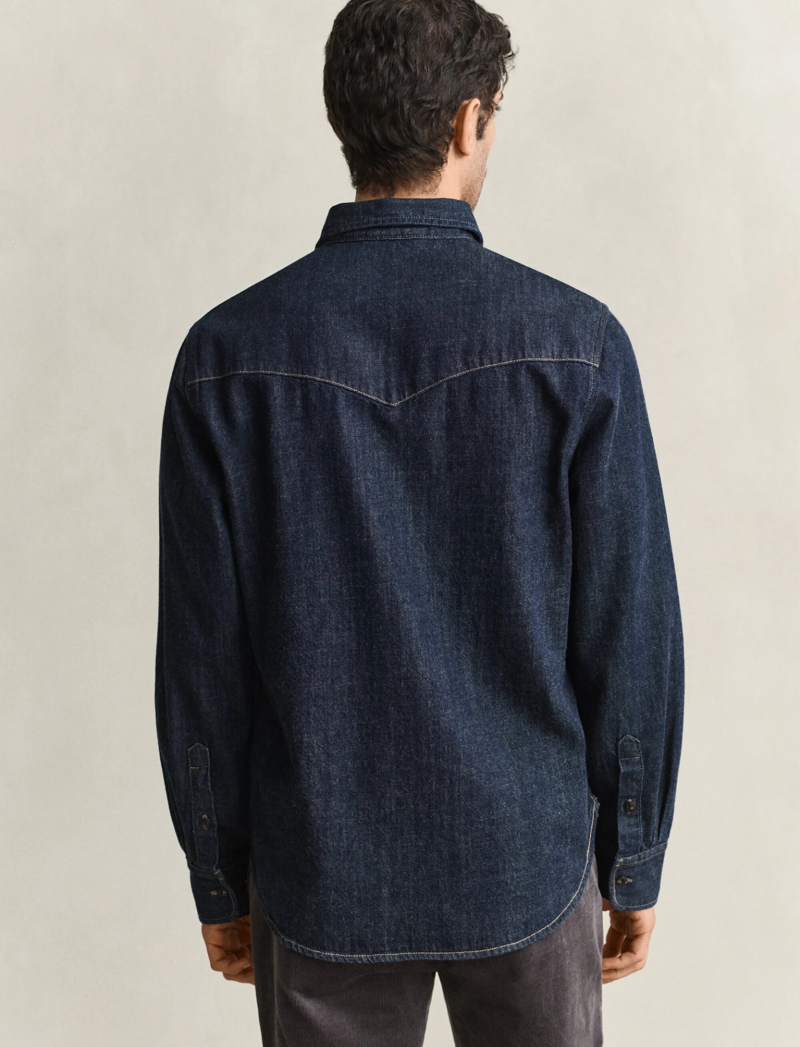 Gant - REG DENIM SELVEDGE SHIRT - dark indigo - 2