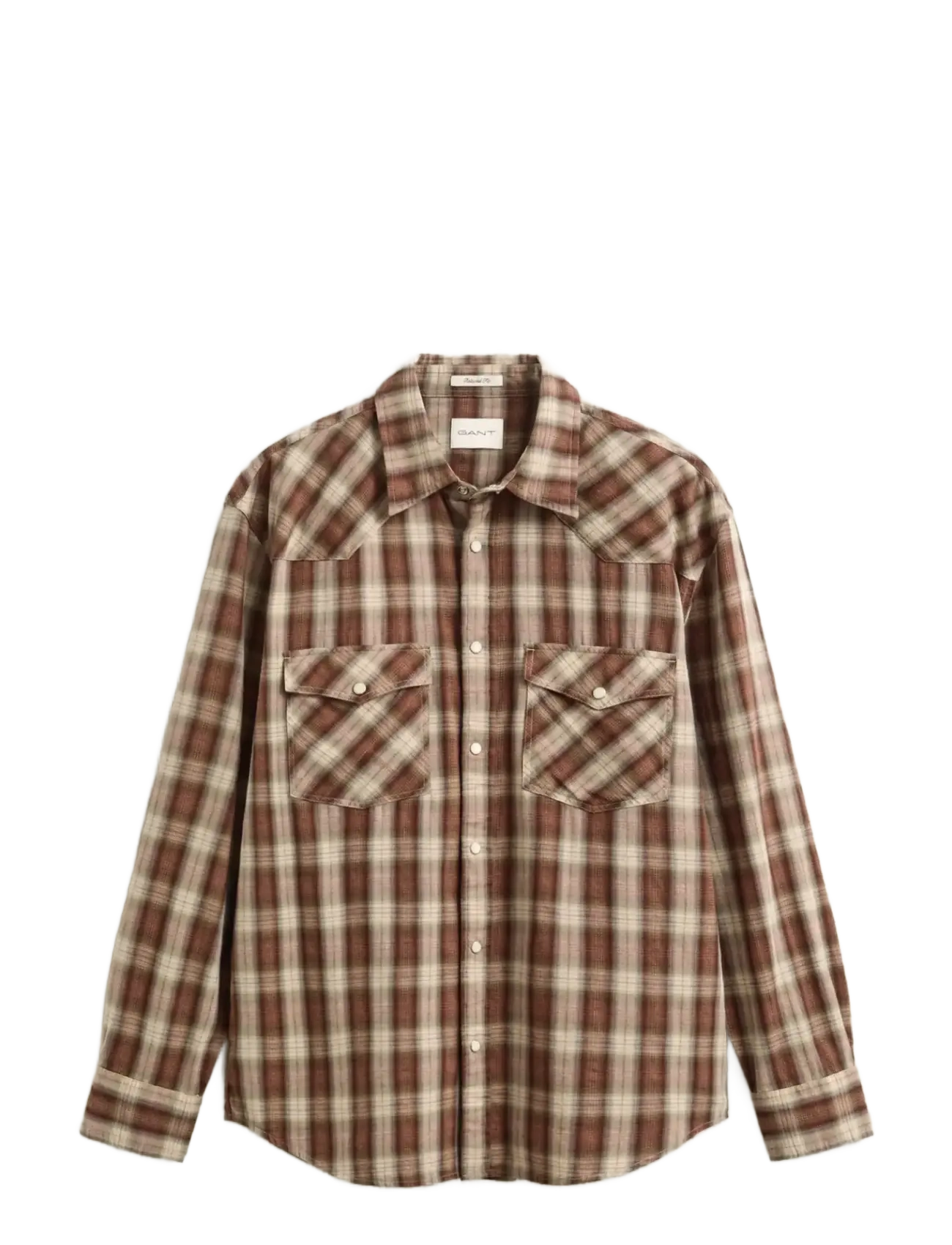 Gant - REL RODEO CHECK SHIRT - karierte hemden - caramel brown - 1