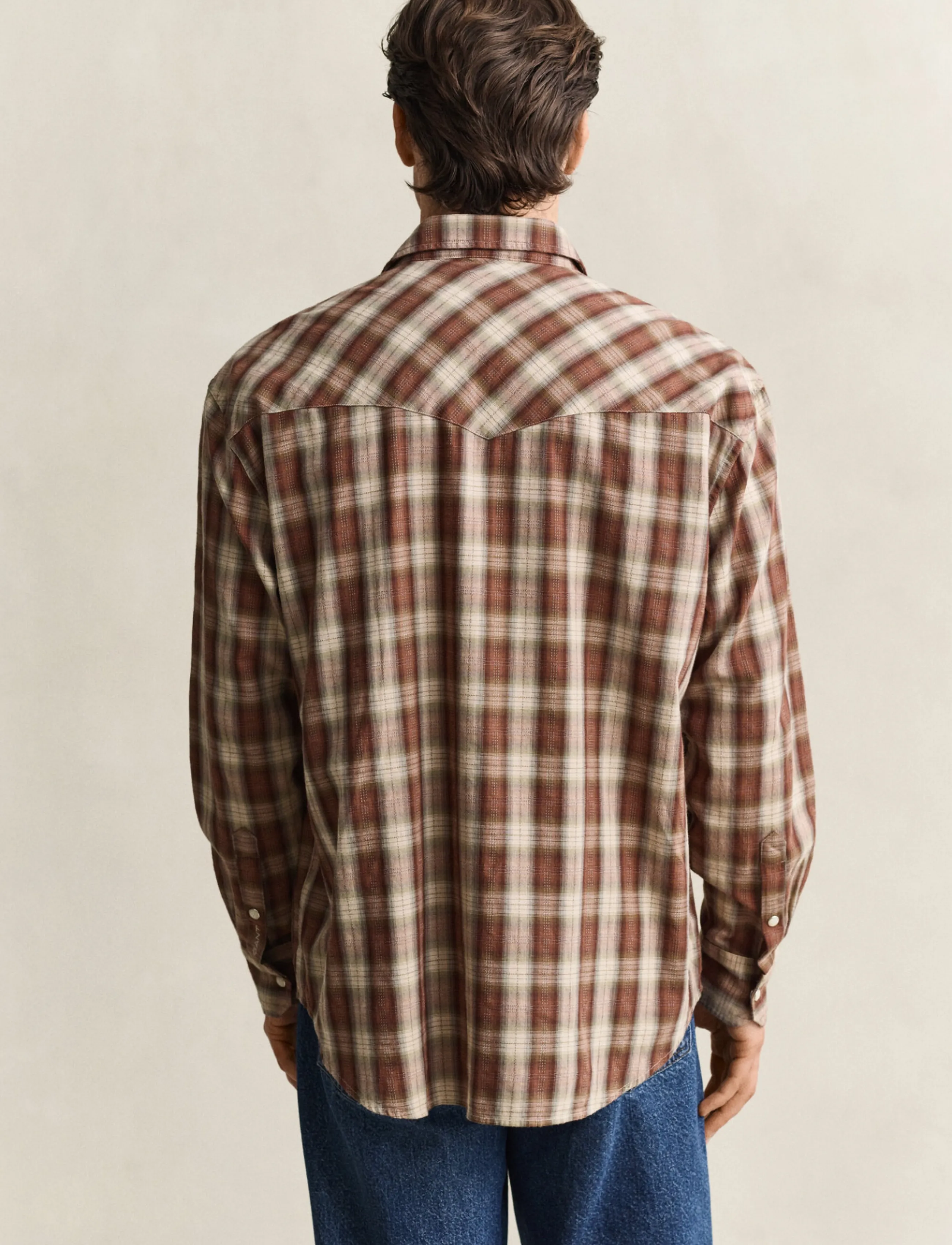 Gant - REL RODEO CHECK SHIRT - karierte hemden - caramel brown - 2