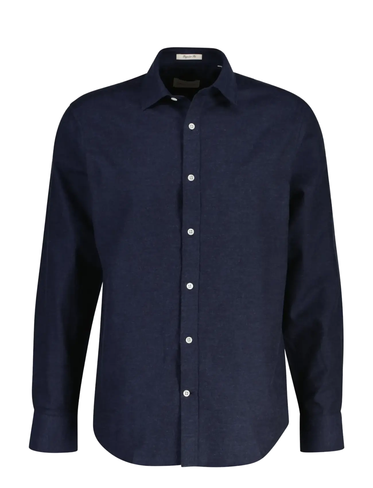 Gant - REG FLANNEL MELANGE SHIRT - dark navy melange - 1