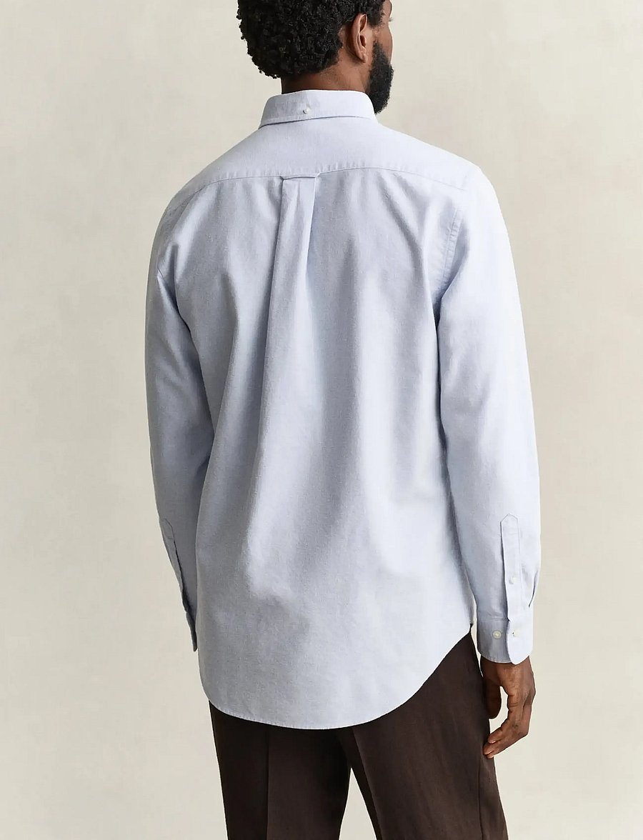 Gant - REG BRUSHED OXFORD SHIRT - oxford skjorter - clear sky - 2