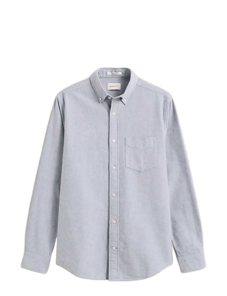 Gant - REG BRUSHED OXFORD SHIRT - oxford skjorter - crisp blue - 2