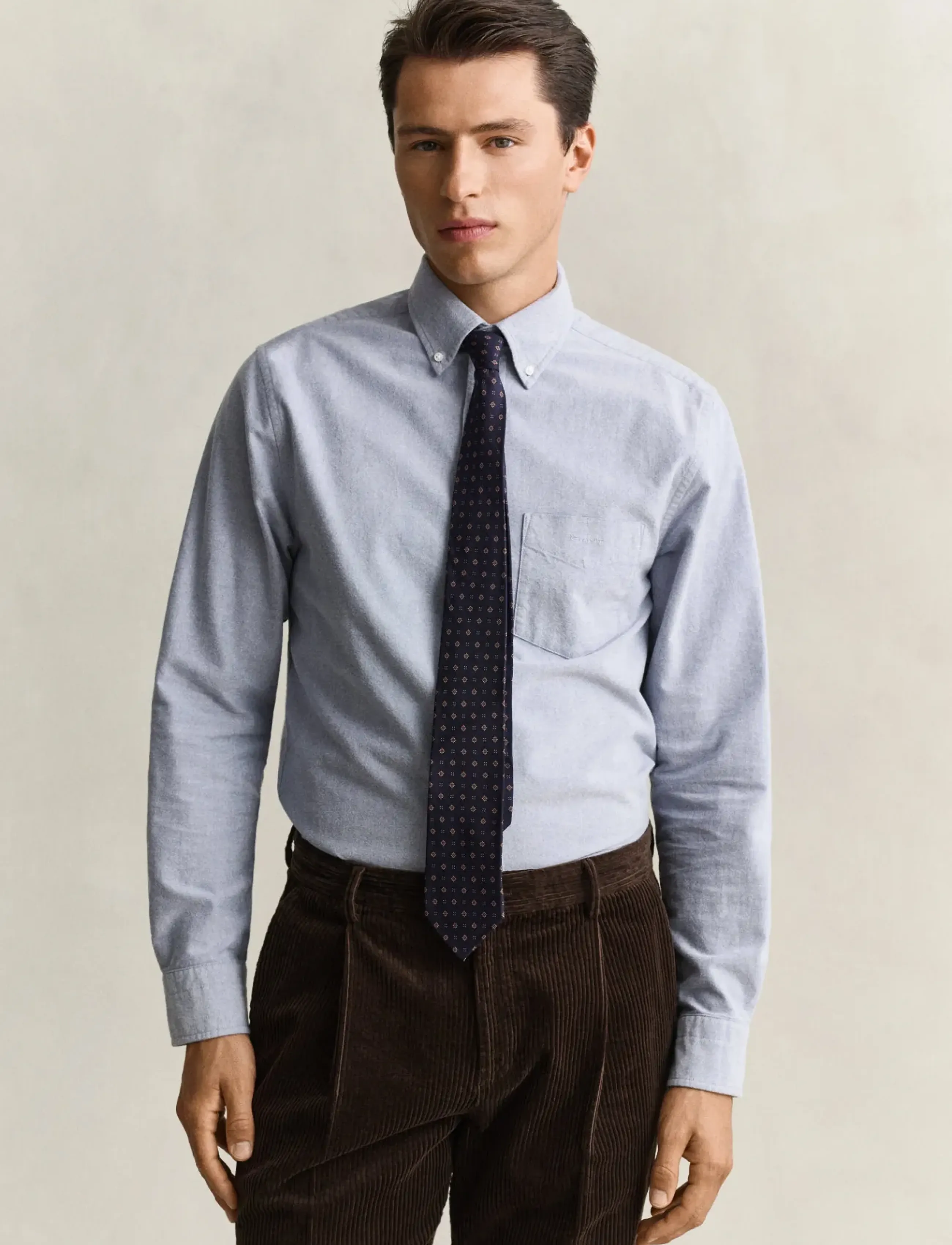Gant REG BRUSHED OXFORD SHIRT - Gant - CRISP BLUE / blue