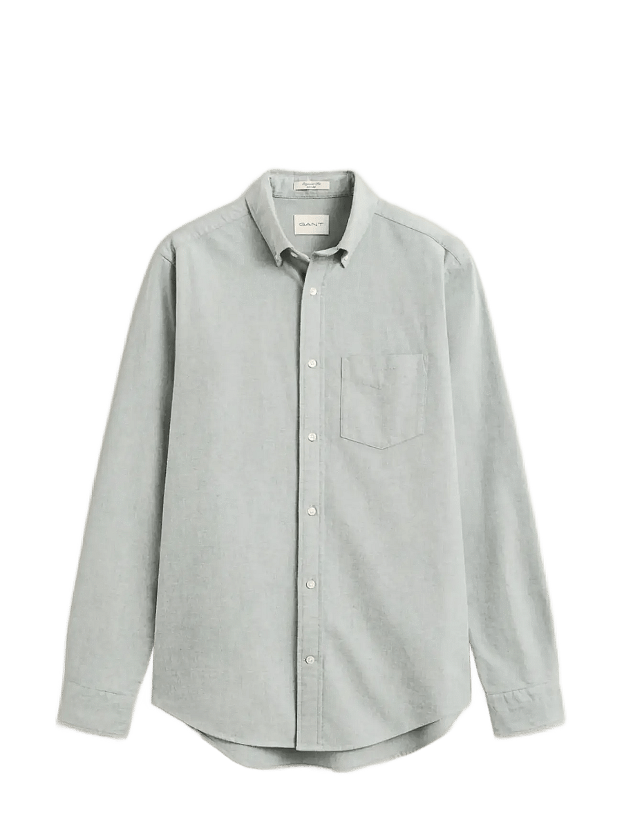 Gant - REG BRUSHED OXFORD SHIRT - dark emerald - 1