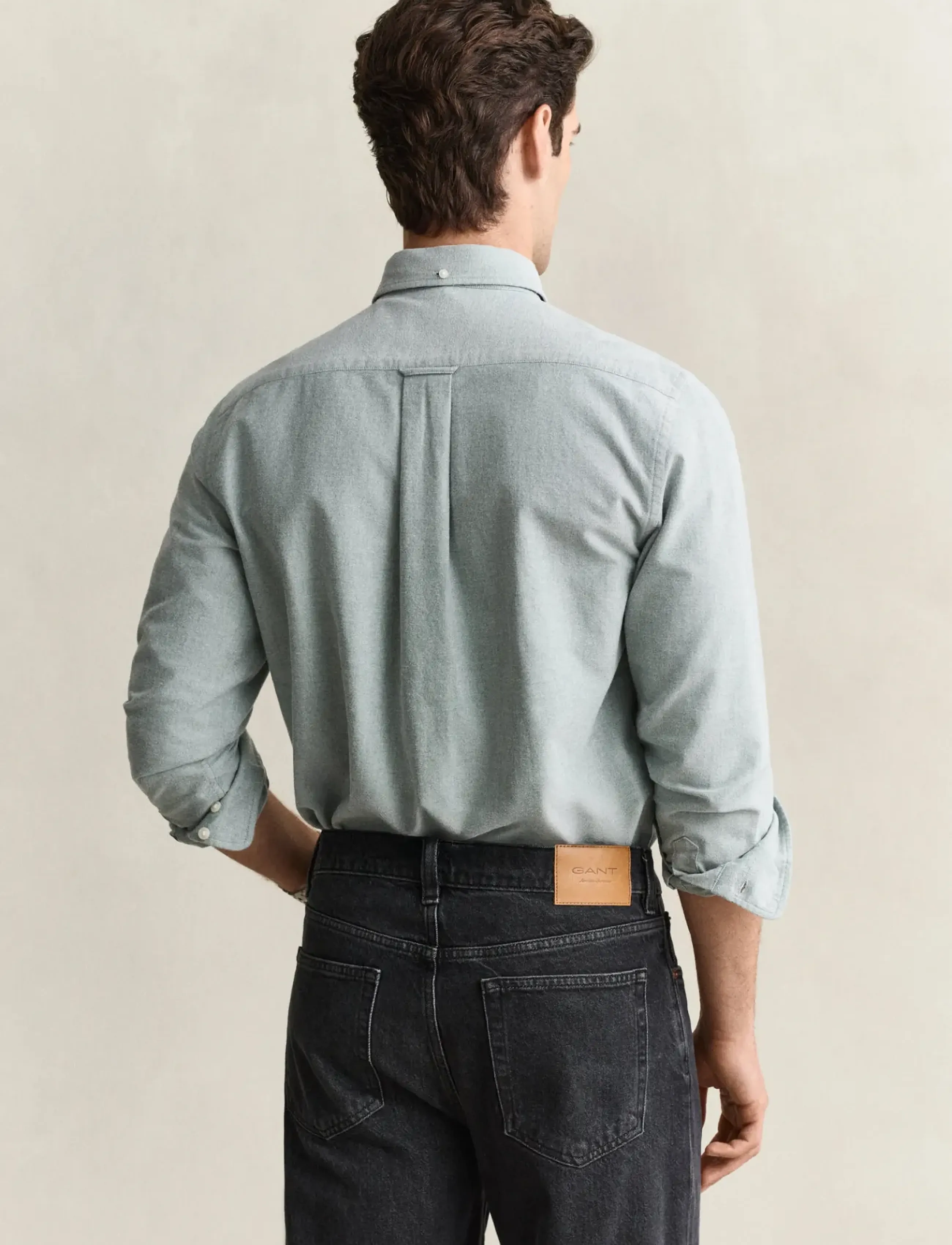 Gant - REG BRUSHED OXFORD SHIRT - dark emerald - 2