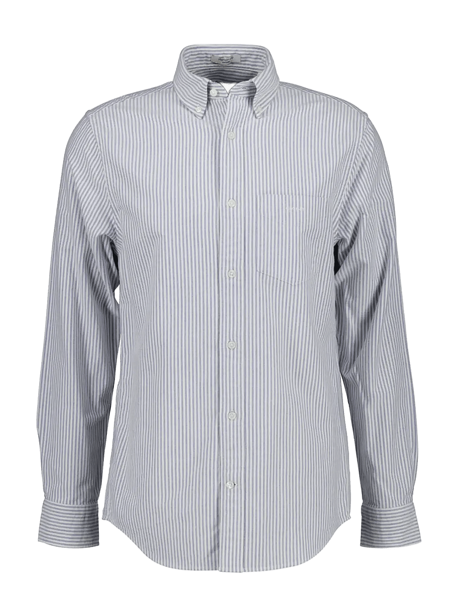 Gant - REG BRUSHED OXFORD STRIPE SHIRT - crisp blue - 1