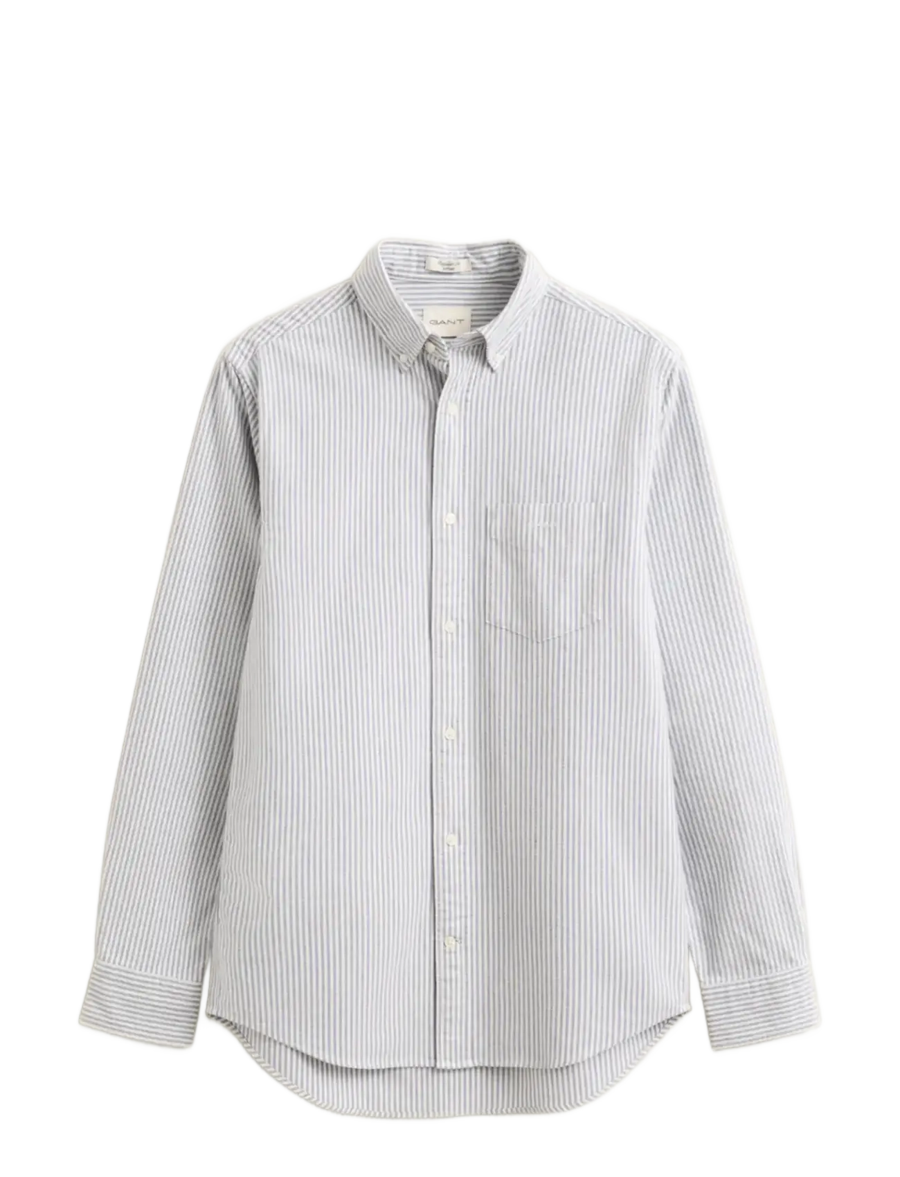 Gant - REG BRUSHED OXFORD STRIPE SHIRT - oxford shirts - crisp blue - 1