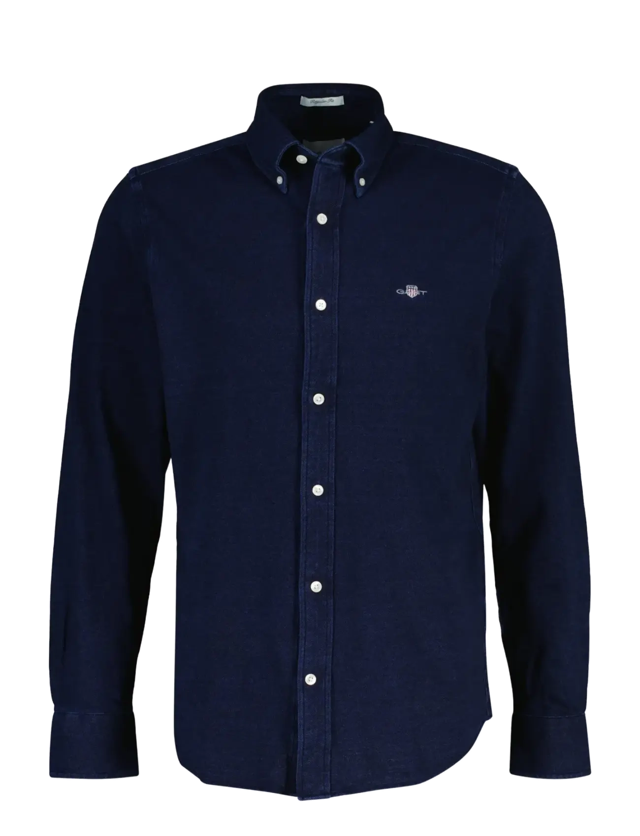 Gant REG INDIGO PIQUE JERSEY SHIRT - Casual overhemden - DARK BLUE / navy