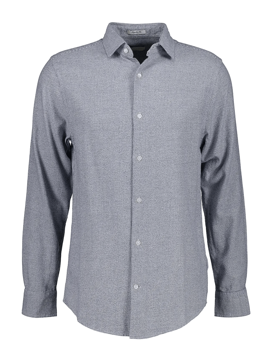 Gant - REG JASPE HOUNDSTOOTH CHECK SHIRT - karierte hemden - classic blue - 0