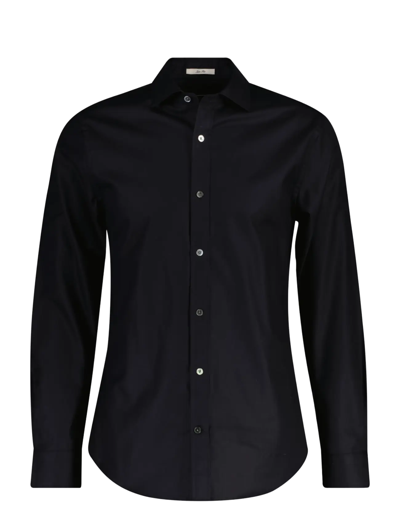 Gant SLIM TAILORED TWILL SHIRT - Streetstyle - BLACK / black