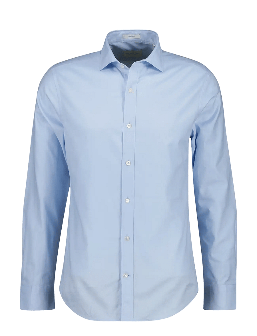 Gant - SLIM TAILORED TWILL SHIRT - freizeithemden - fresh blue - 0
