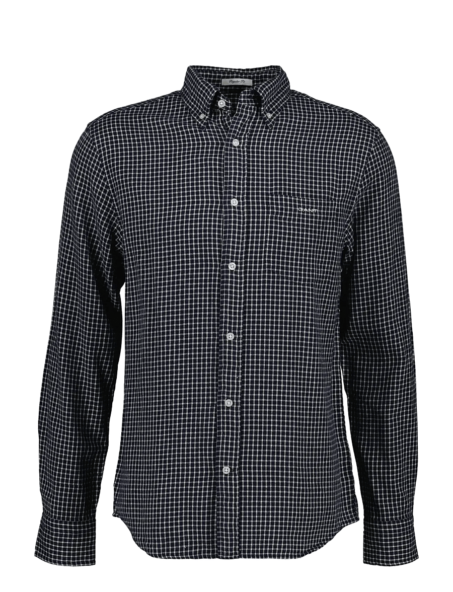 Gant - REG WINDBLOWN FLANNEL CHECK SHIRT - flanell-hemden - evening blue - 1
