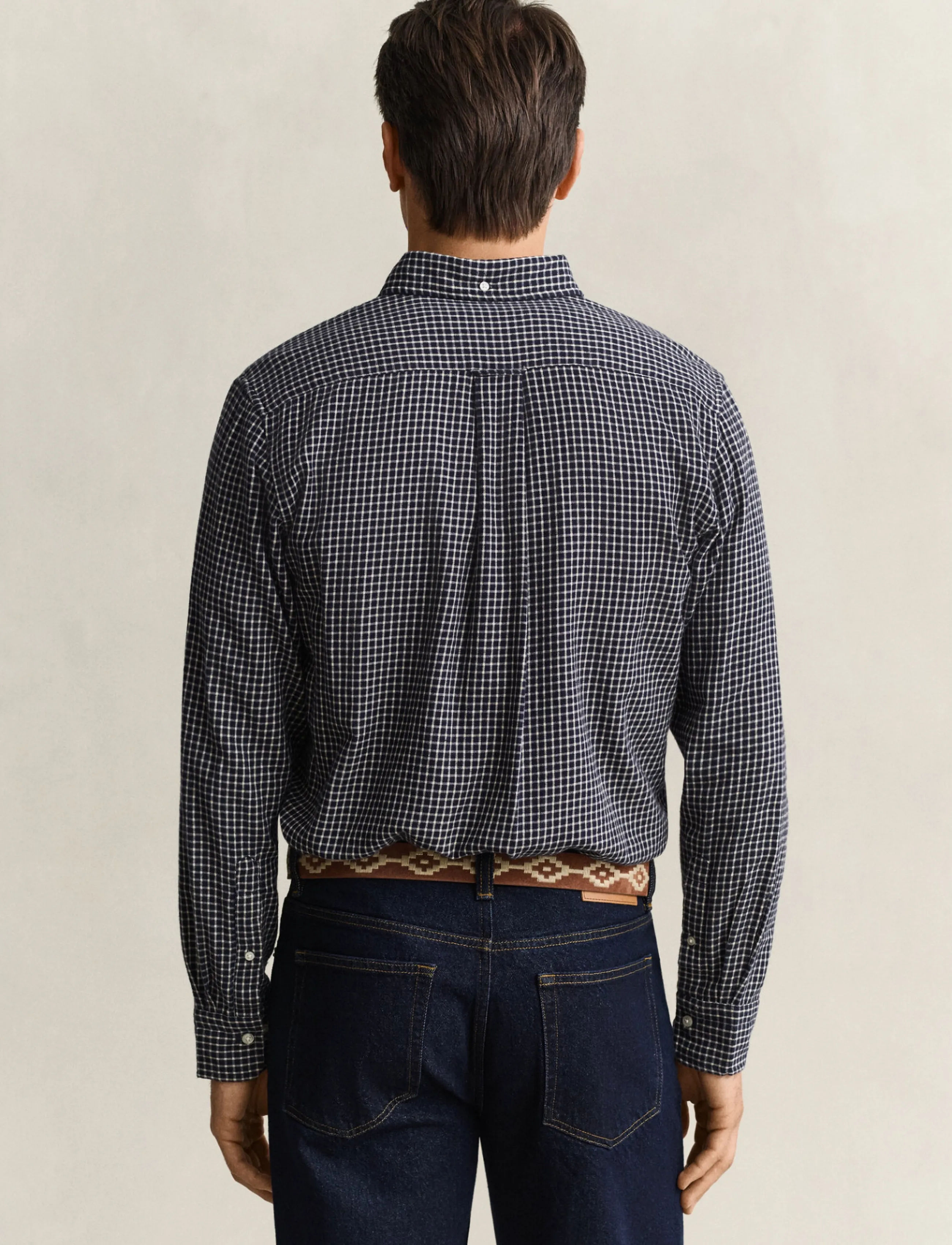 Gant - REG WINDBLOWN FLANNEL CHECK SHIRT - evening blue - 2