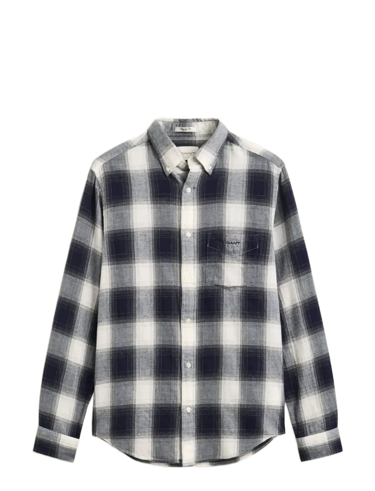 Gant - REG WINDBLOWN FLANNEL CHECK SHIRT - flanellskjortor - evening blue - 1