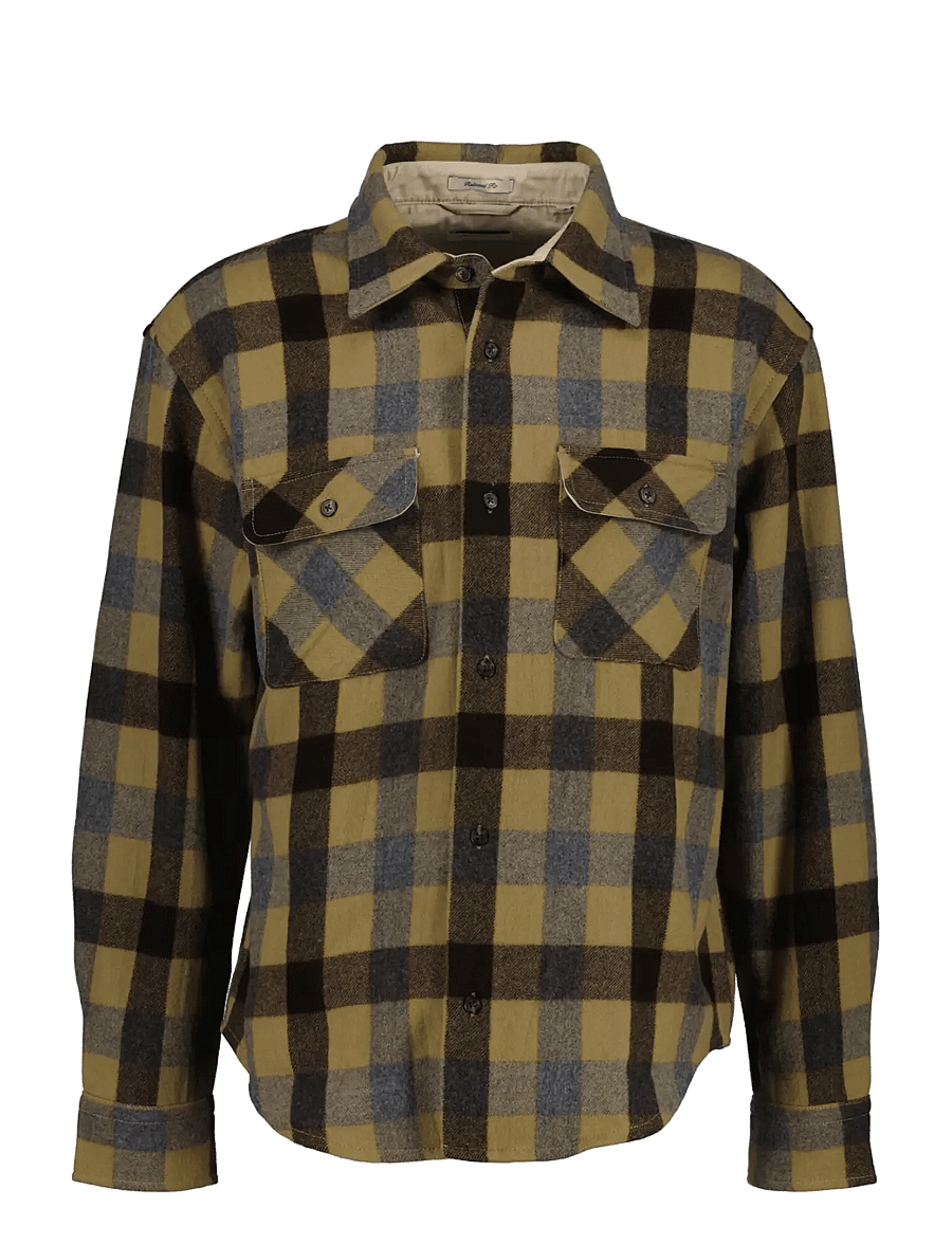 Gant - REL CHECK WOOLSTER SHIRT - checkered shirts - warm khaki - 1