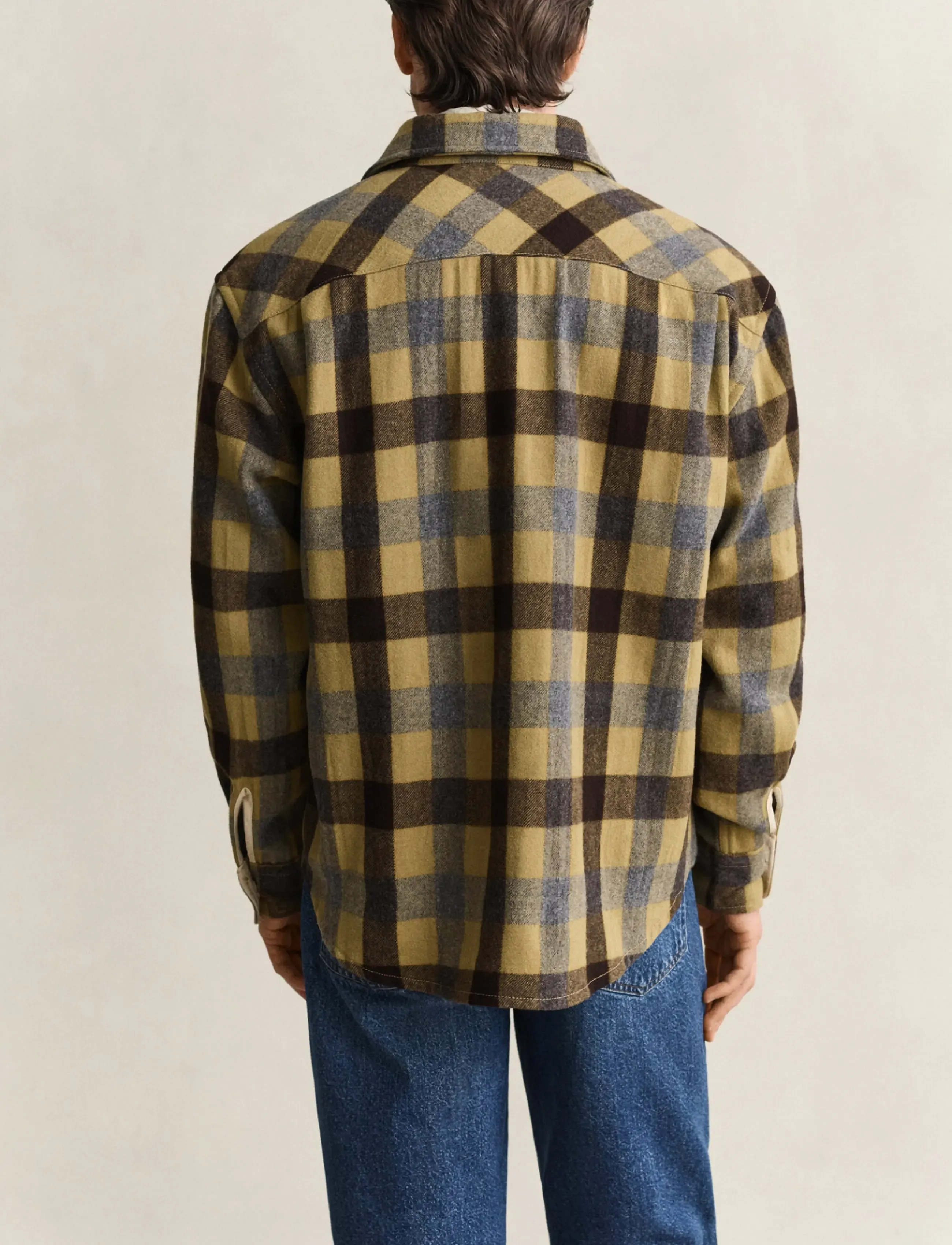 Gant - REL CHECK WOOLSTER SHIRT - checkered shirts - warm khaki - 2