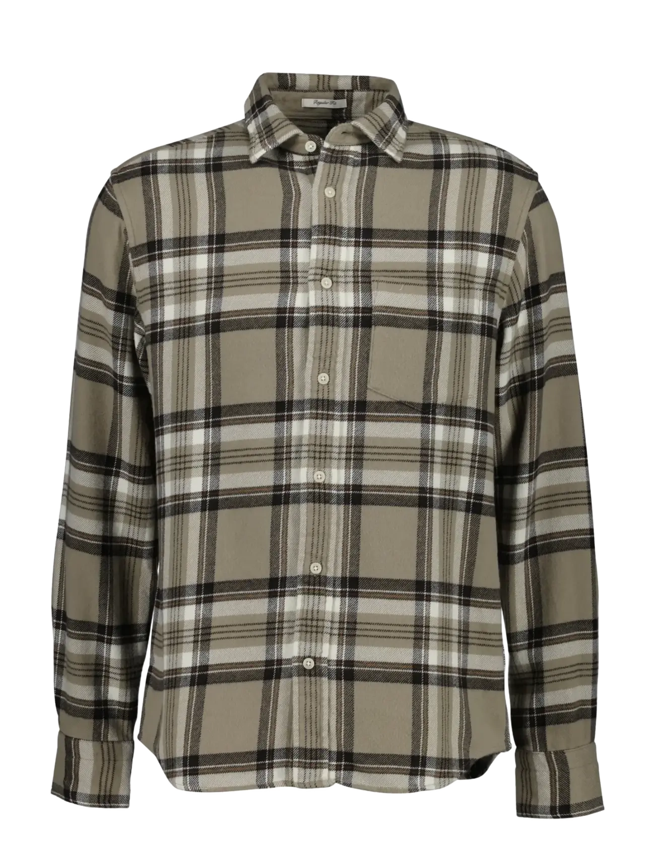 Gant REG FLANNEL CHECK SHIRT - Nach Anlass kaufen - MIST TAUPE / beige