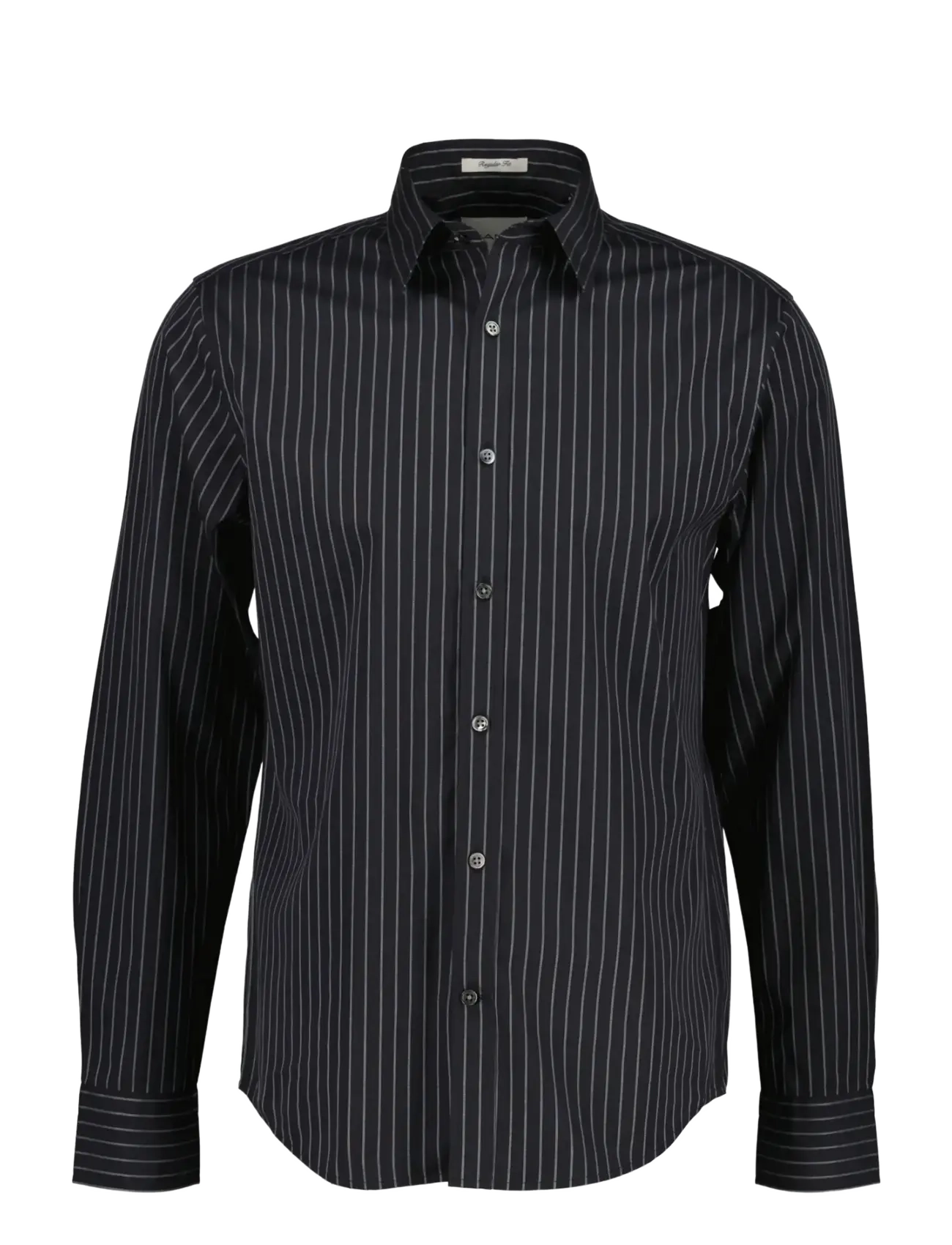 Gant REG PINSTRIPE DOBBY SHIRT - Shoppa efter tillfälle - BLACK GREY / black