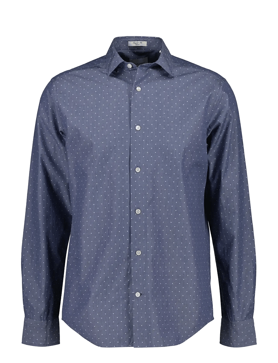 Gant - REG FIL COUPE SHIRT - pattern shirts - persian blue - 1