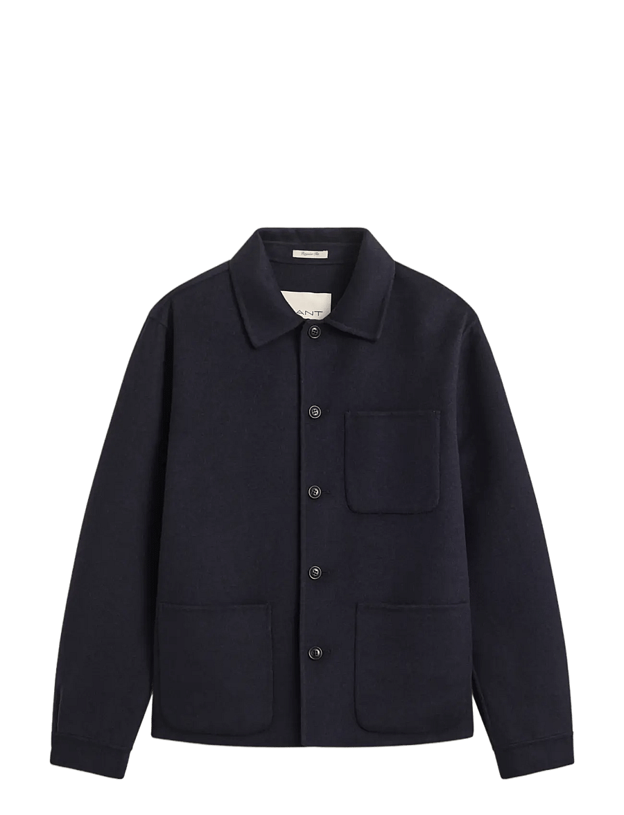 Gant - REG HANDSTITCHED OVERSHIRT - shoppa efter tillfälle - evening blue - 0