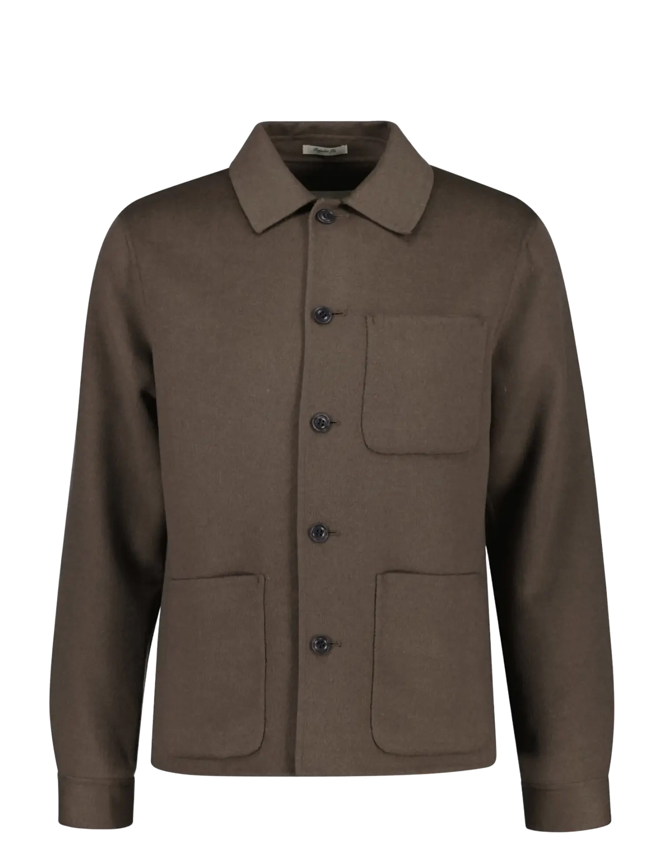 Gant REG HANDSTITCHED OVERSHIRT - Preppy - FADED TAUPE / brown