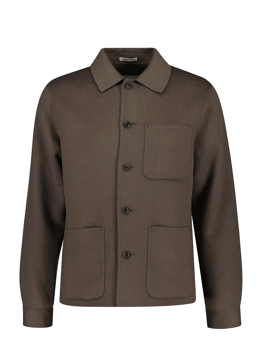 Gant - REG HANDSTITCHED OVERSHIRT - jacken - faded taupe - 0