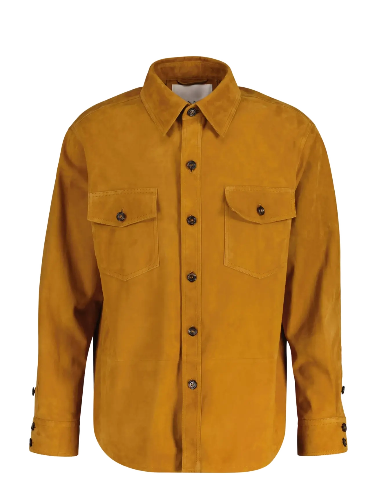 Gant - REL SUEDE OVERSHIRT - cognac - 1
