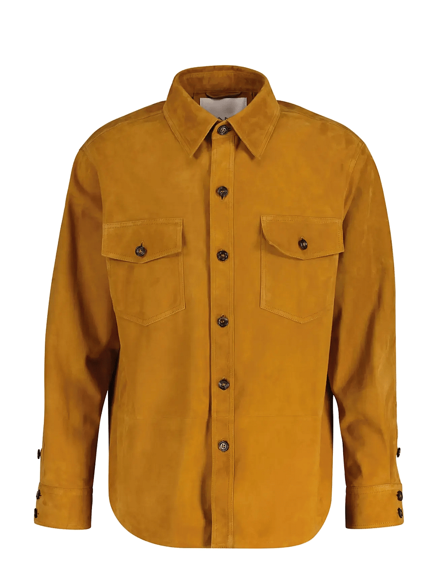 Gant - REL SUEDE OVERSHIRT - sügisjoped - cognac - 1