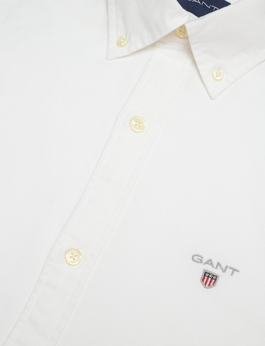 GANT - SLIM OXFORD BD - white - 4