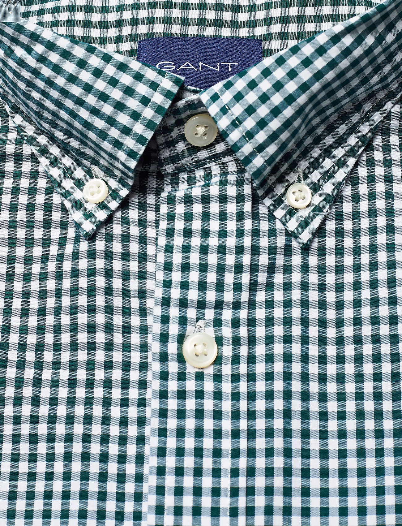 GANT - REG GINGHAM BROADCLOTH BD - tartan green - 2