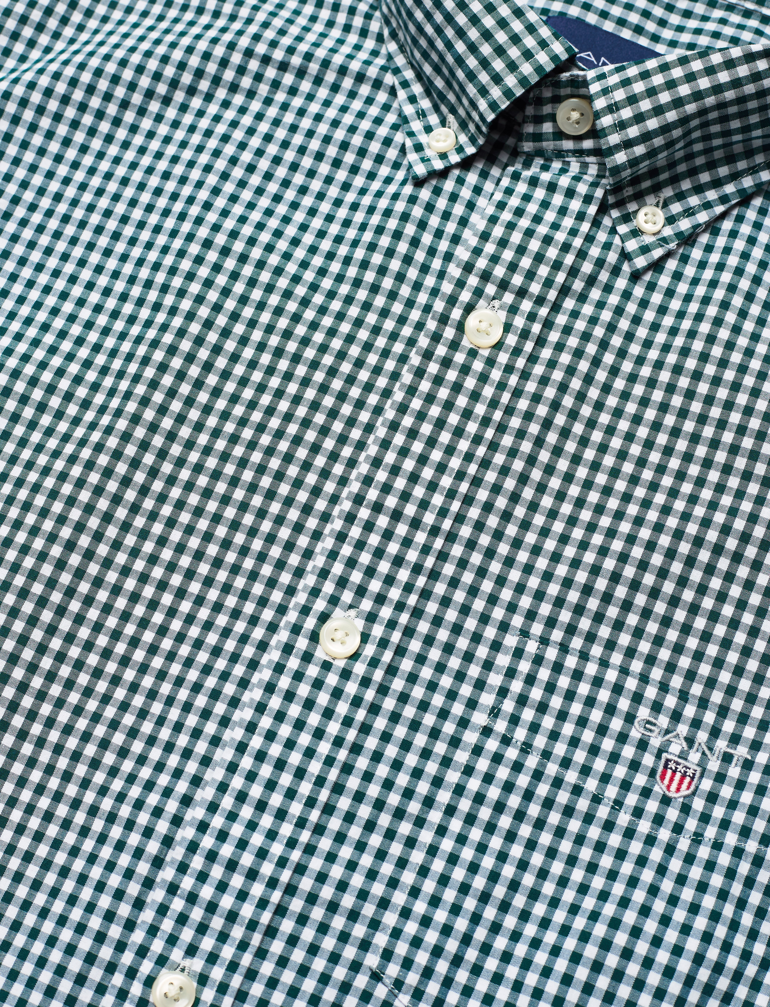 GANT - REG GINGHAM BROADCLOTH BD - tartan green - 3