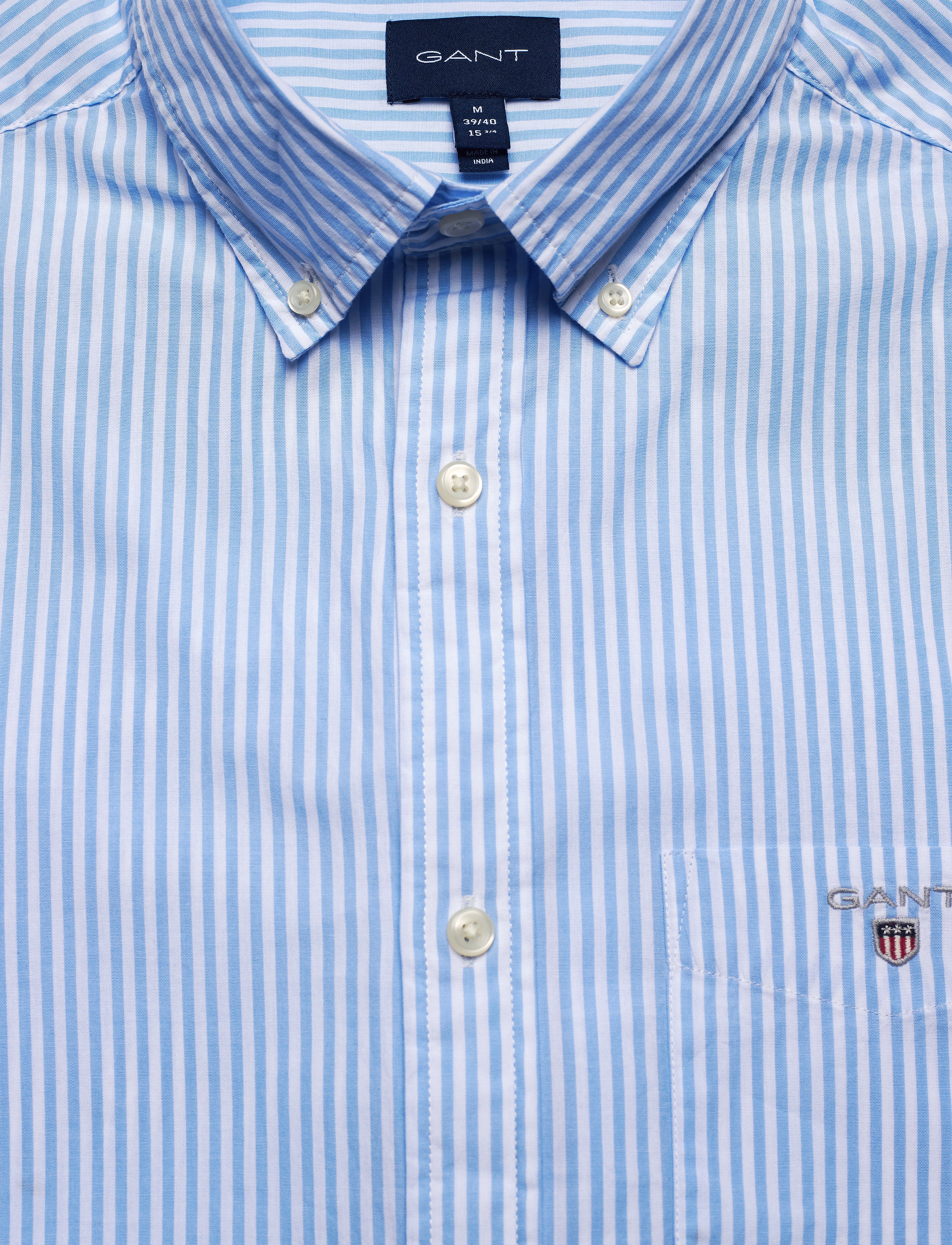 GANT - REG BANKER BROADCLOTH BD - capri blue - 2