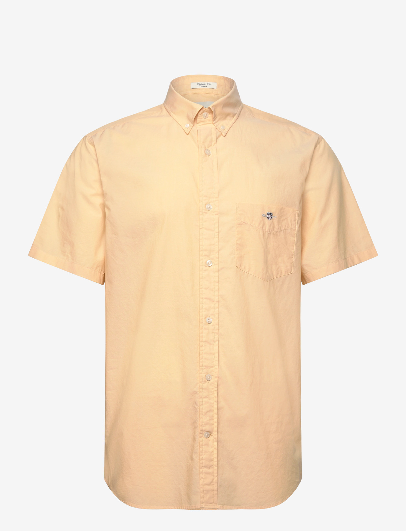 GANT - REG CLASSIC POPLIN SS SHIRT - basic skjorter - dusty yellow - 0