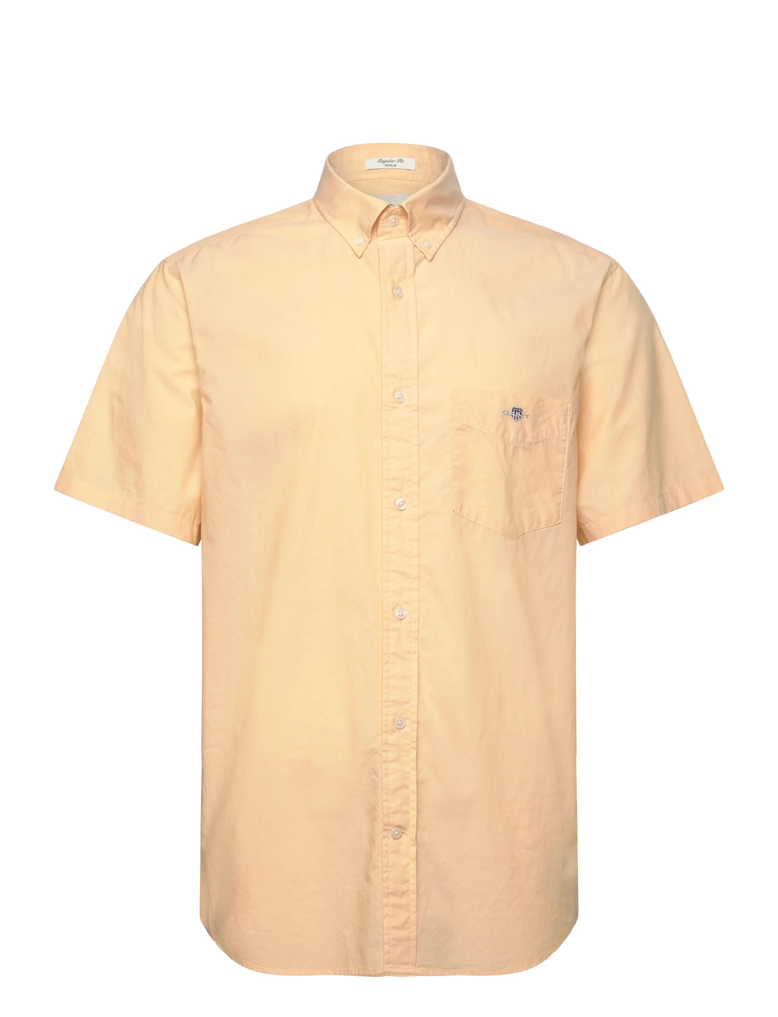 Gant REG CLASSIC POPLIN SS SHIRT - Skjortor - DUSTY YELLOW / yellow