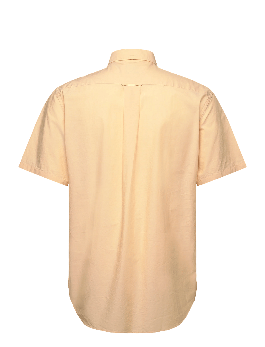 Gant - REG CLASSIC POPLIN SS SHIRT - kurzarmhemden - dusty yellow - 1