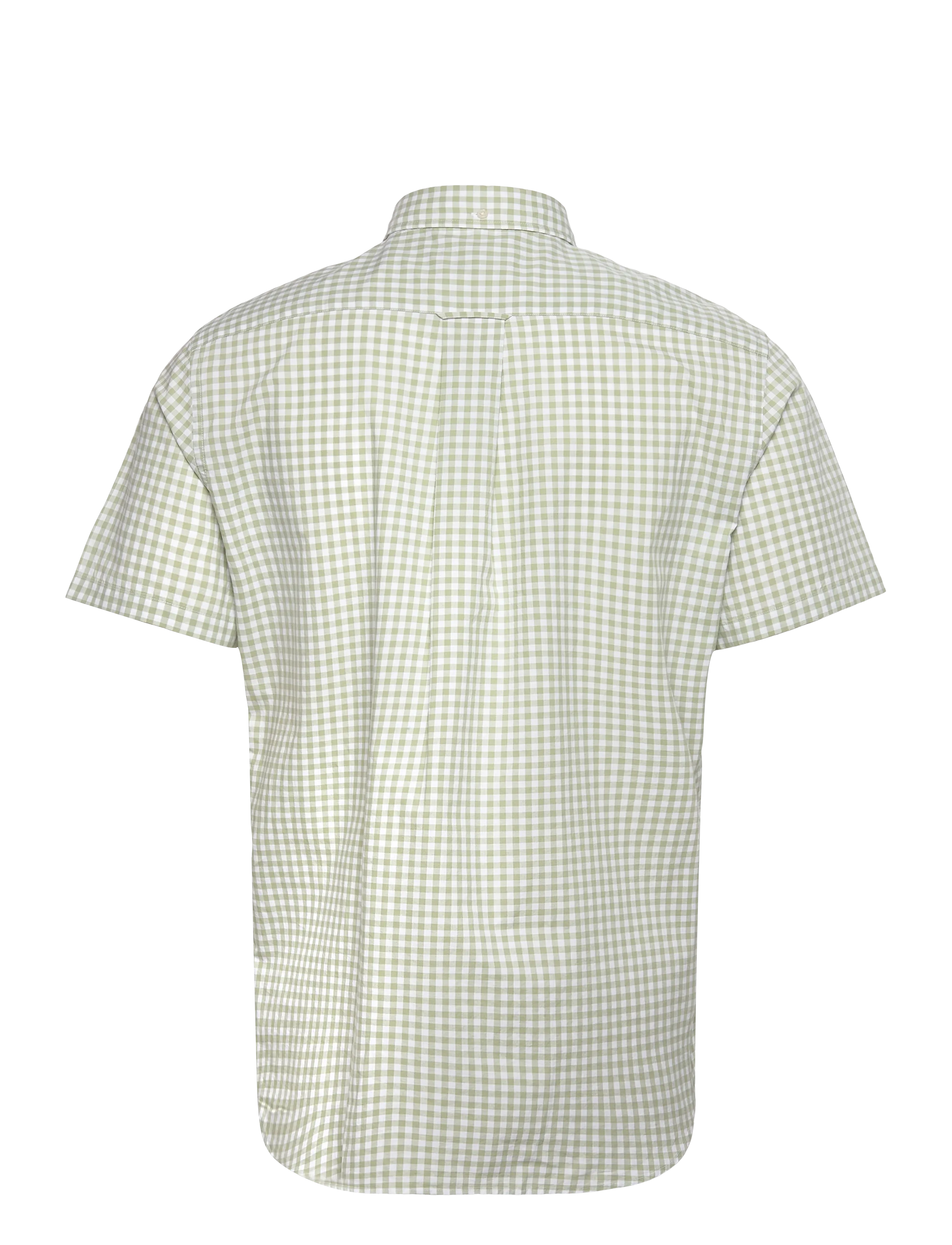 Gant - REG CLASSIC POPLIN GINGH SS SHIRT - milky matcha - 1