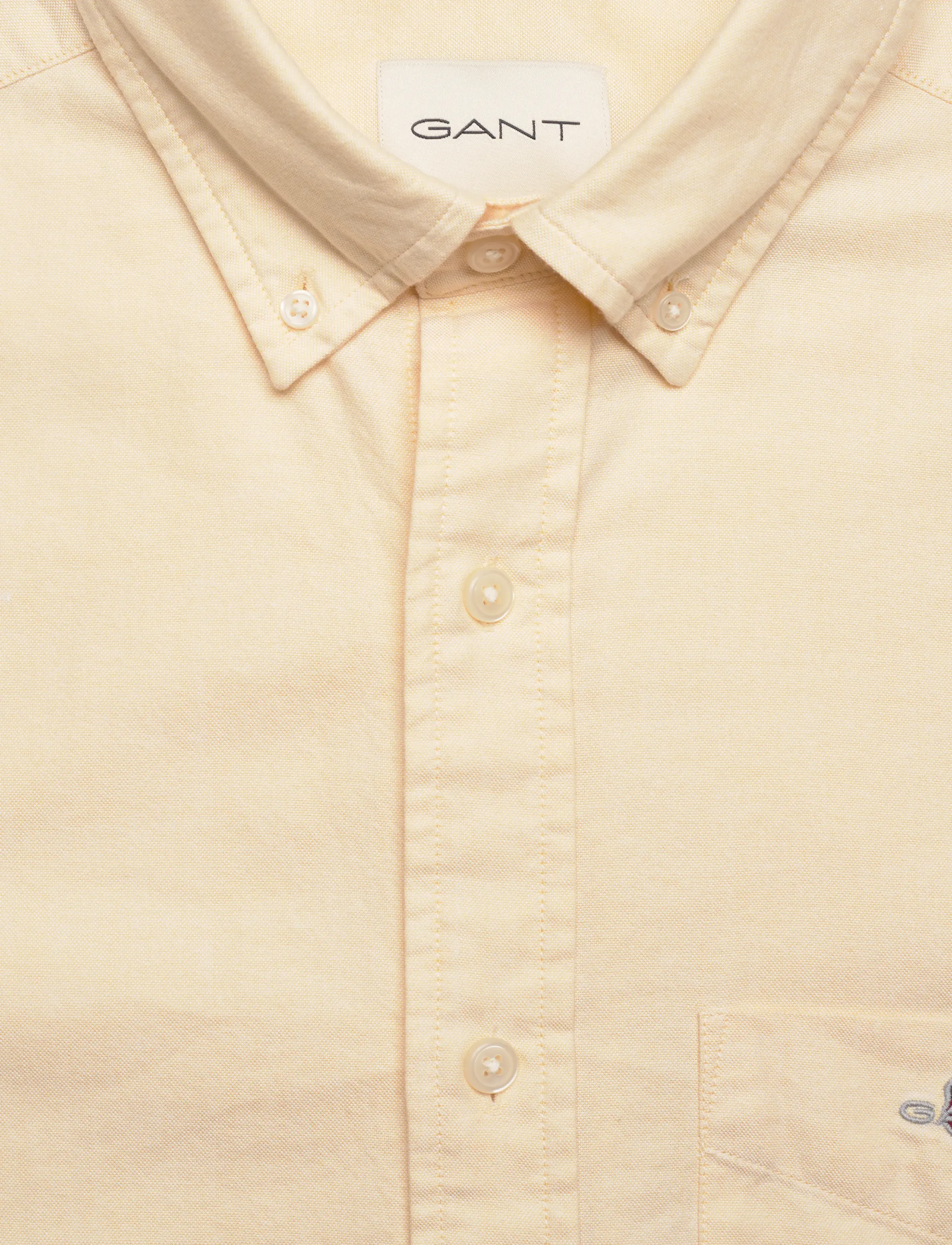 Gant - REG CLASSIC OXFORD SS SHIRT - oxford skjorter - dusty yellow - 2