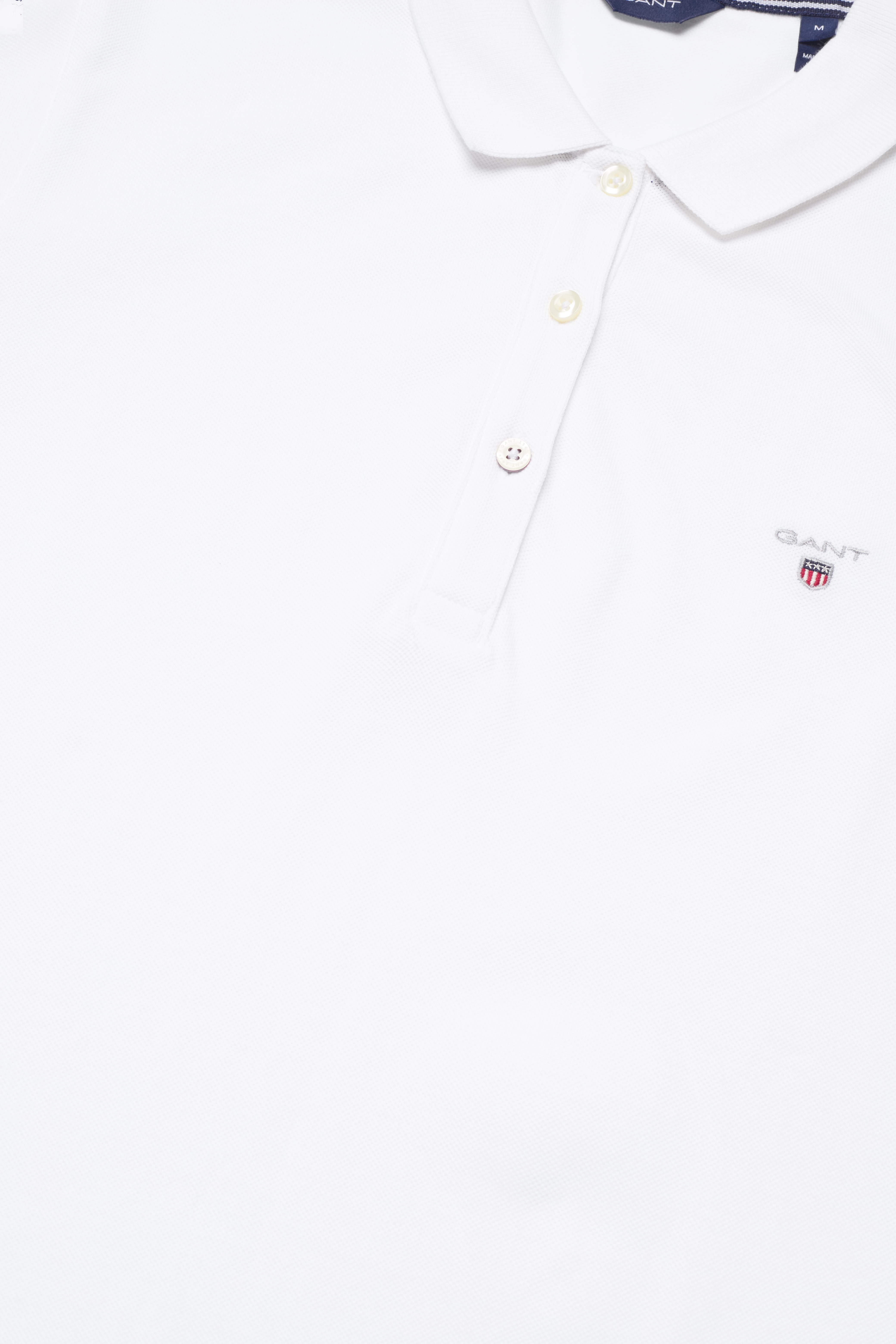 GANT - SOLID SS PIQUE - white - 3