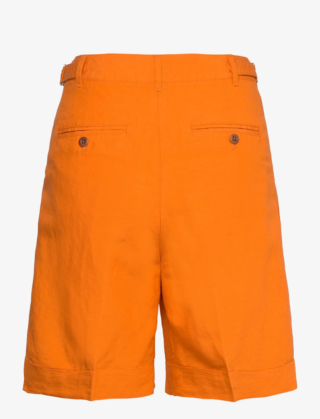 GANT - D2. HW LINEN BLEND LONG SHORTS - „chino“ stiliaus šortai - sweet orange - 1