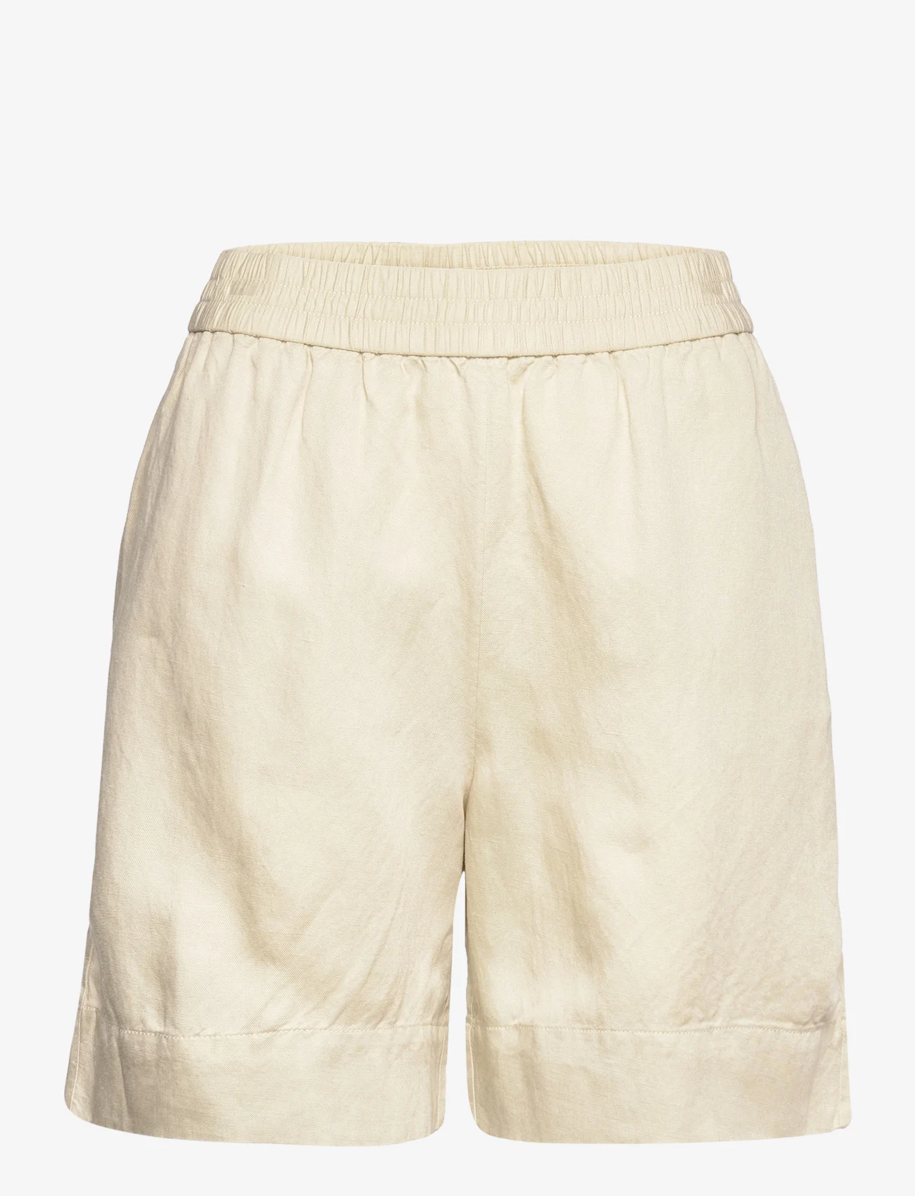 GANT - LINEN VISCOSE PULL-ON SHORTS - casual shorts - desert beige - 0