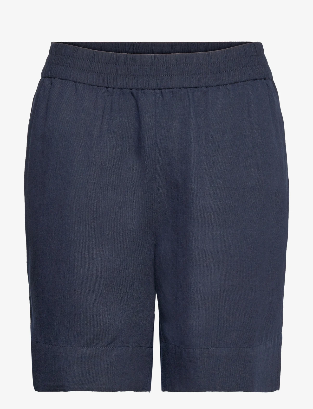 GANT - LINEN VISCOSE PULL-ON SHORTS - casual shorts - evening blue - 0
