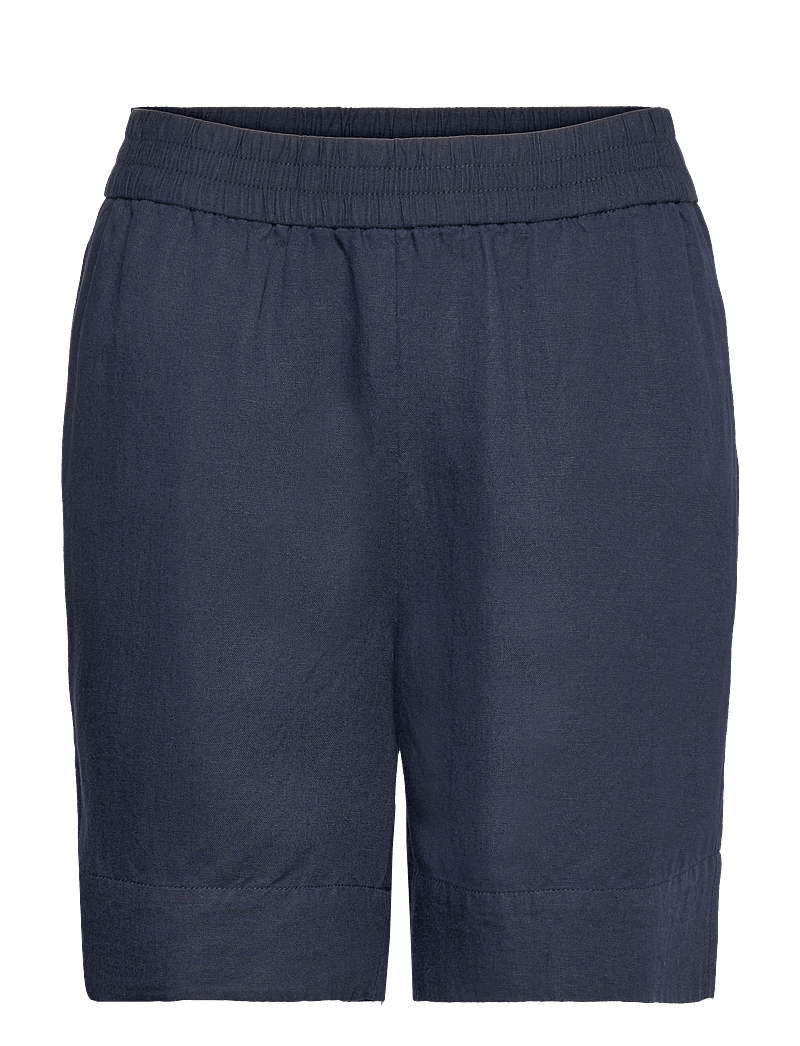 GANT - LINEN VISCOSE PULL-ON SHORTS - linneshorts - evening blue - 0