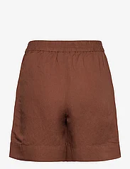 GANT - LINEN VISCOSE PULL-ON SHORTS - casual shorts - mahogany brown - 1