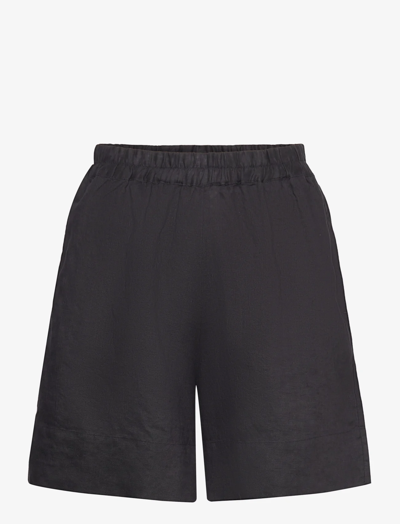 GANT - LINEN PULL ON SHORTS - casual shorts - ebony black - 0