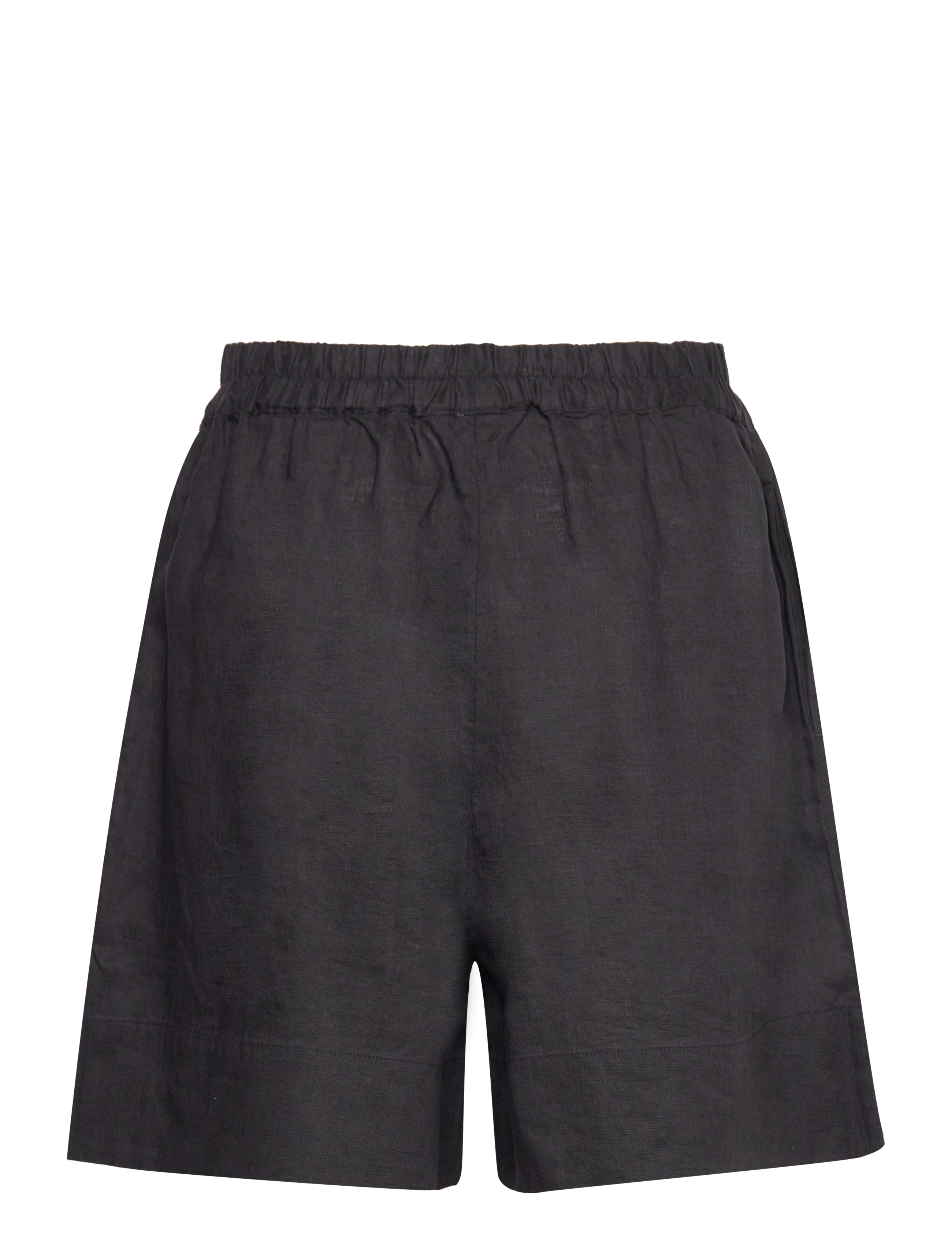 GANT - LINEN PULL ON SHORTS - ebony black - 1
