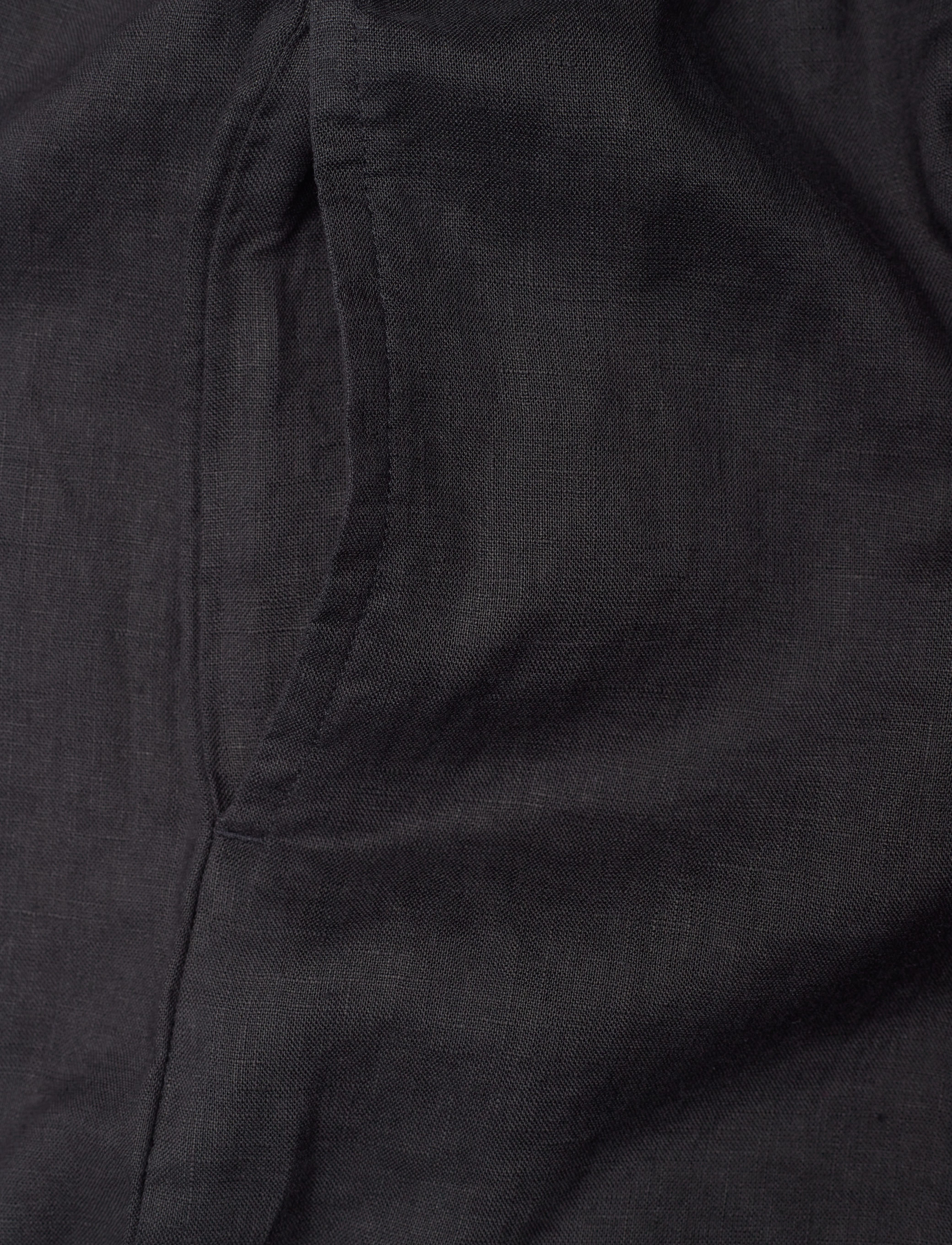 GANT - LINEN PULL ON SHORTS - ebony black - 2